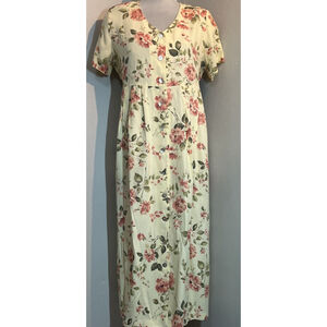 Dividends Maternity Dress Size 10P Floral Garden Wear Preppy Momma